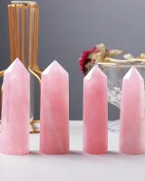Heart’s Peace - Enlighten Rose Quartz Crystal_4 Enlighten Rose Quartz Crystal, view 4
