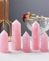 Heart’s Peace - Enlighten Rose Quartz Crystal_6 Enlighten Rose Quartz Crystal, view 6