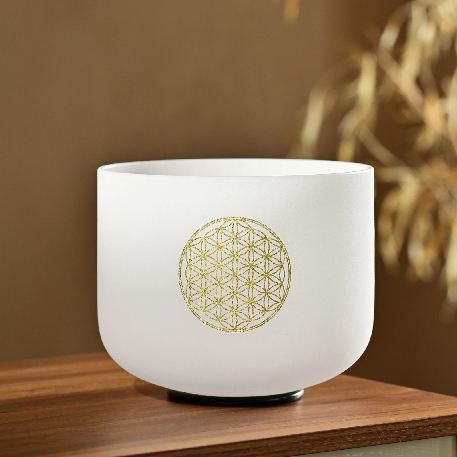 Infinity Light – Frosted flower life Crystal singing bowl set_3 Flower of life - Crystal singing bowl set, view 3