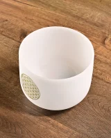 Infinity Light – Frosted flower life Crystal singing bowl set_5 Flower of life - Crystal singing bowl set, view 5