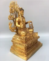 Fierce Acala Buddha Statue – Handcrafted Zen Protector Sculpture_three quarter left Fierce Acala Buddha Statue, seen from the left